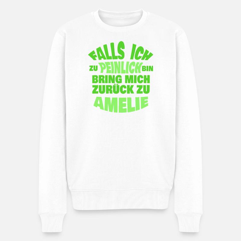 Cadeau pour Amélie - Pull Premium bio Homme - blanc