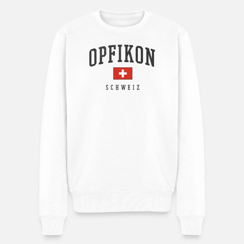 Opfikon – identité suisse de Zurich - Pull Premium bio Homme - blanc