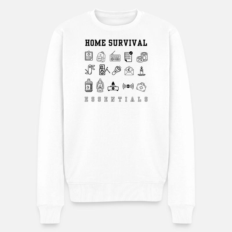 Plan d’urgence - apocalypse - Pull Premium bio Homme - blanc