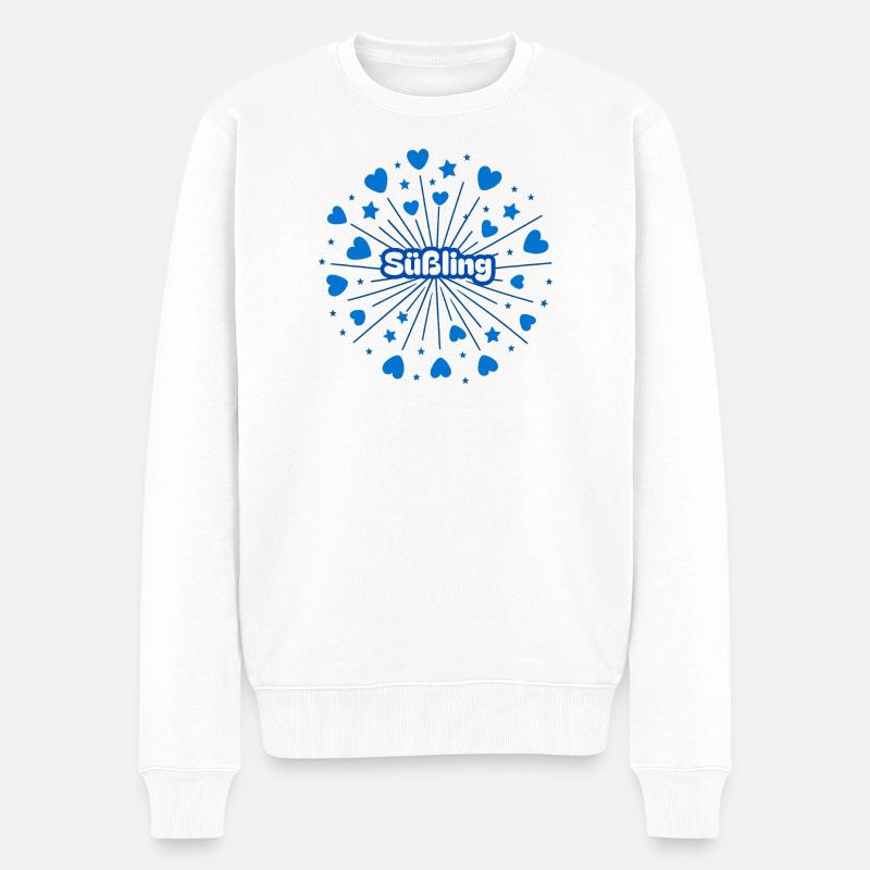 Süßling  - Männer Premium Bio Pullover - Weiß