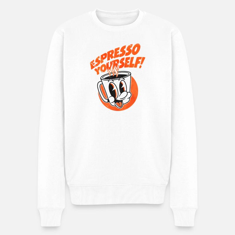 Espresso, votre style café - Pull Premium bio Homme - blanc