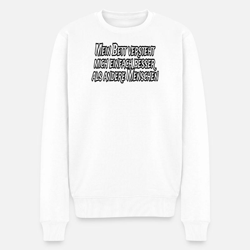 Mon lit me comprend mieux - Pull Premium bio Homme - blanc