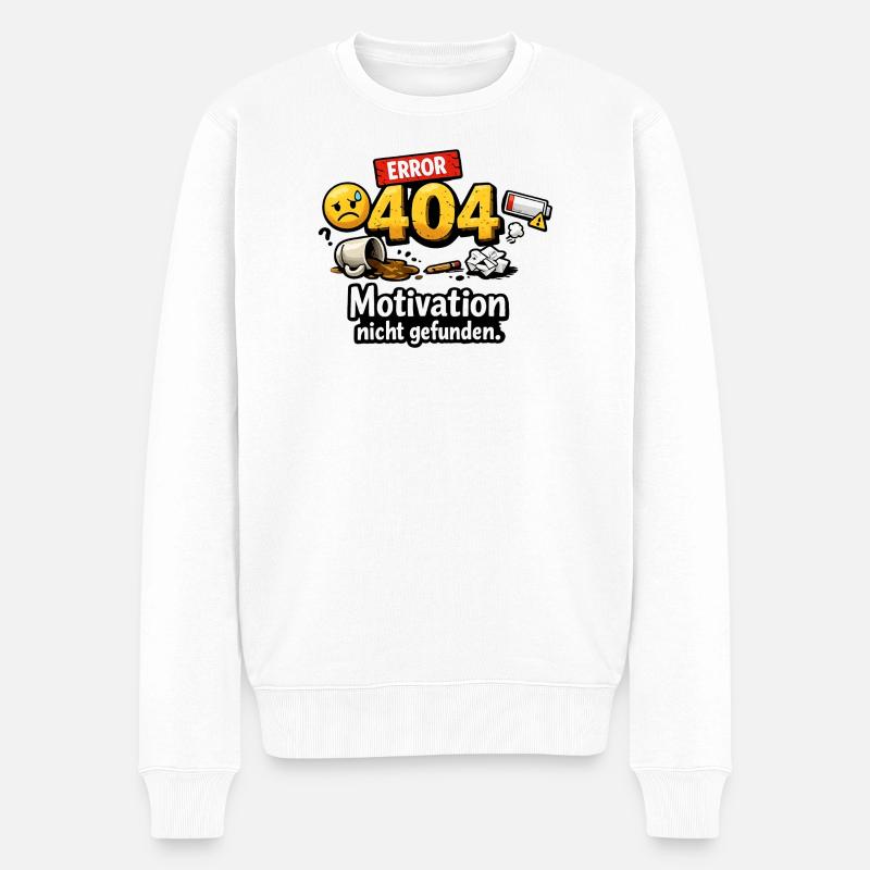 404 Erreur Motivation non trouvée - Pull Premium bio Homme - blanc