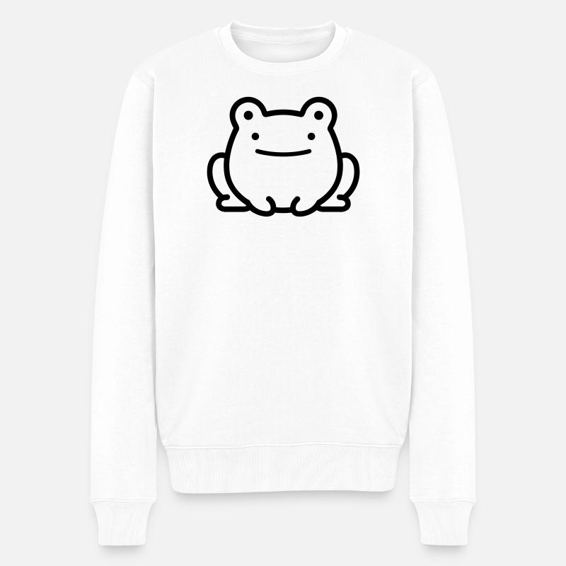 grenouille - Pull Premium bio Homme - blanc