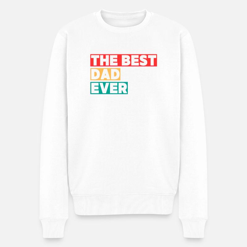 Le Meilleur Papa  - Pull Premium bio Homme - blanc
