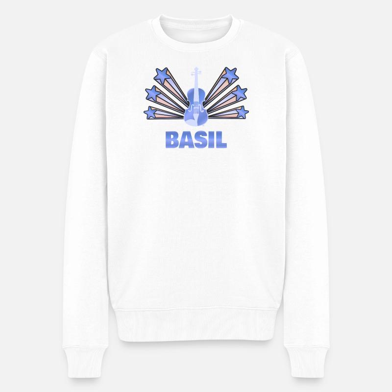 Cadeau pour le basilic - Pull Premium bio Homme - blanc