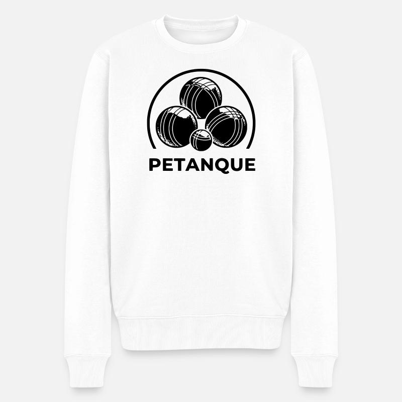 logo petanque - Pull Premium bio Homme - blanc