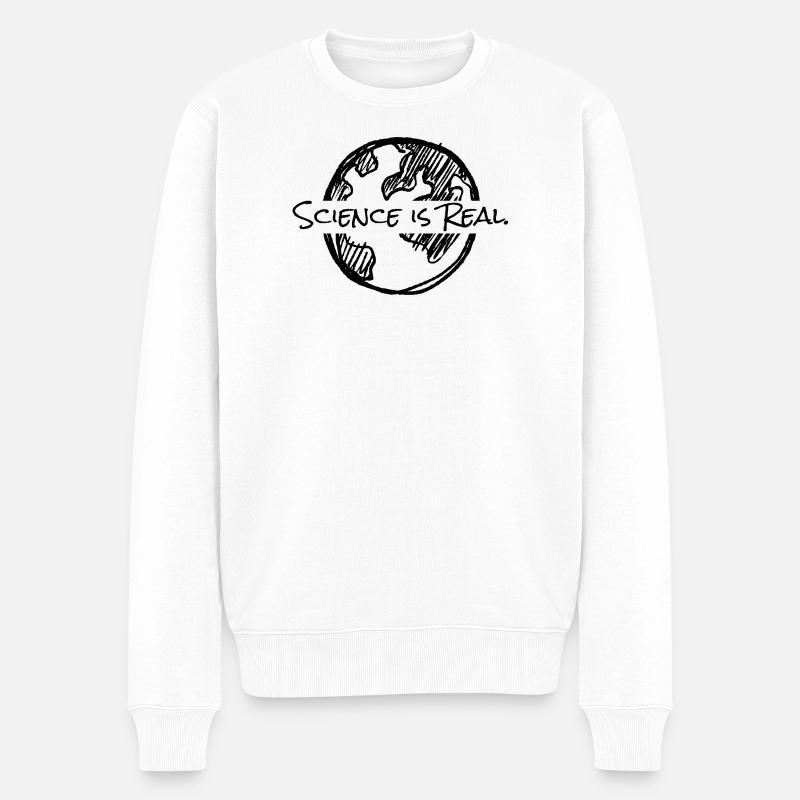 Science - Terre - Pull Premium bio Homme - blanc