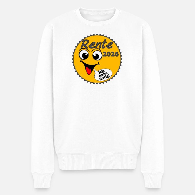 Rente 2026 Sonnenschein Ich habe ... - Männer Premium Bio Pullover - Weiß