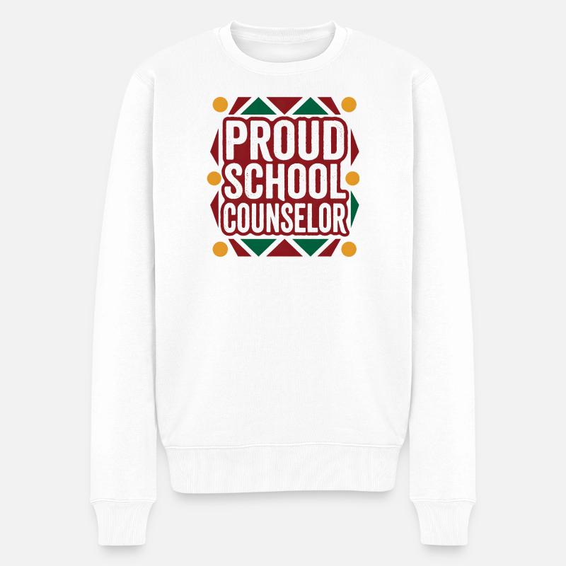 Stolzer Schulberater - Männer Premium Bio Pullover - Weiß