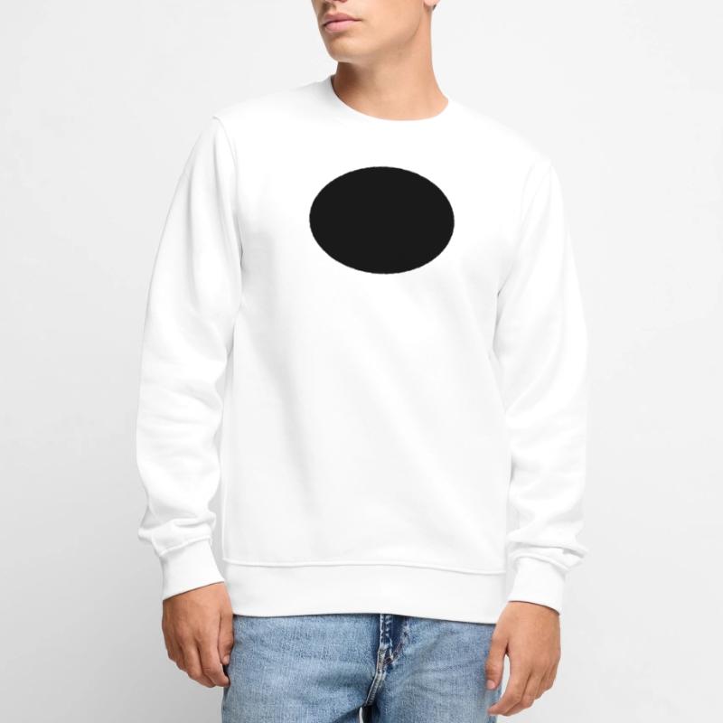 Ellipse oder Oval Männer Premium Bio Pullover