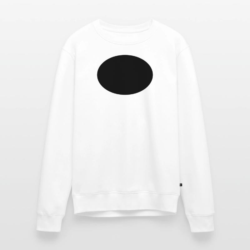 Ellipse oder Oval Männer Premium Bio Pullover