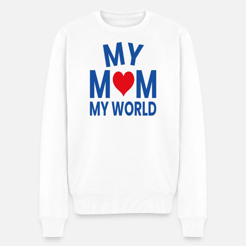 Ma mère, mon monde - Pull Premium bio Homme - blanc