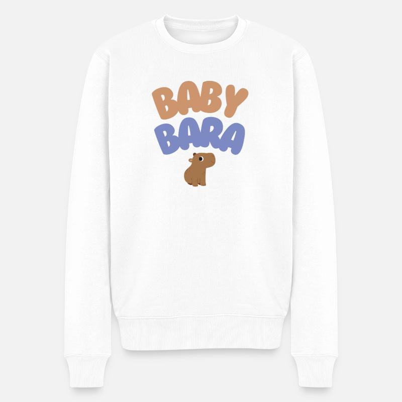 Bébé Bara Capybara - Pull Premium bio Homme - blanc