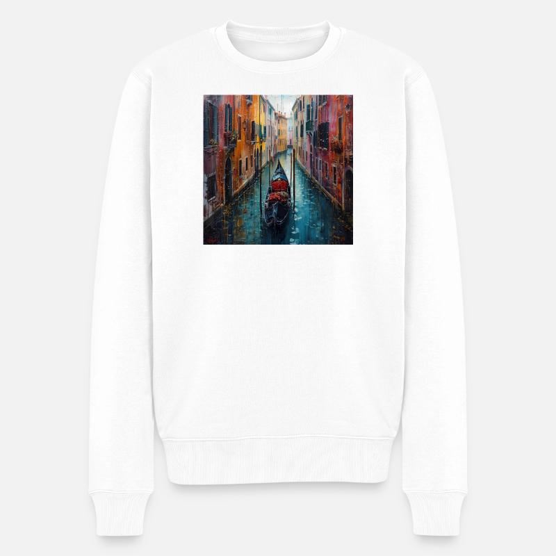 Venise - Pull Premium bio Homme - blanc