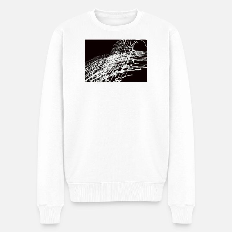 Lichtspiele 2 - Männer Premium Bio Pullover - Weiß