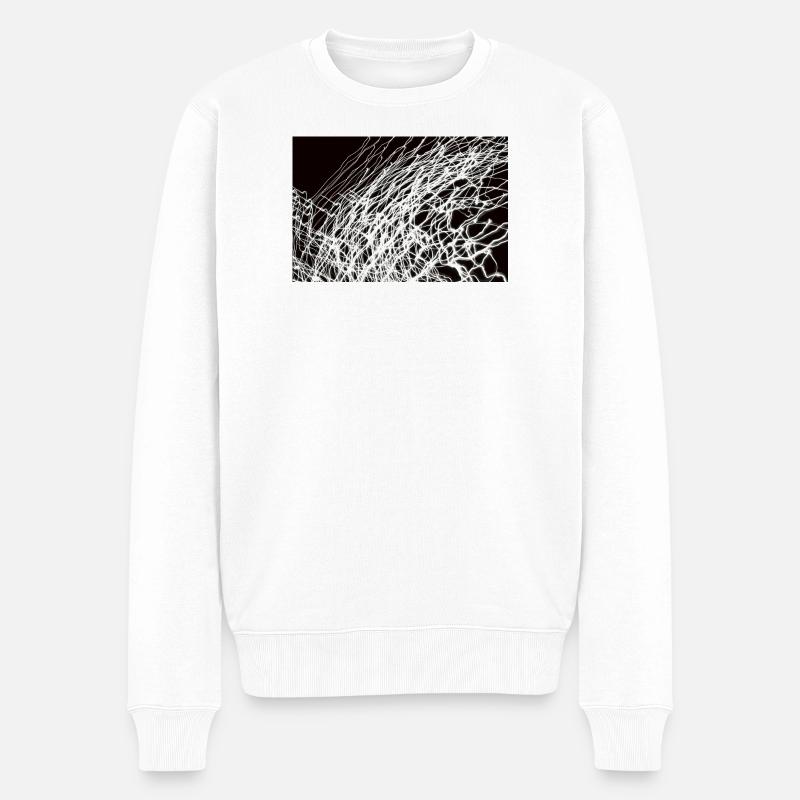 Lichtspiele 3 - Männer Premium Bio Pullover - Weiß