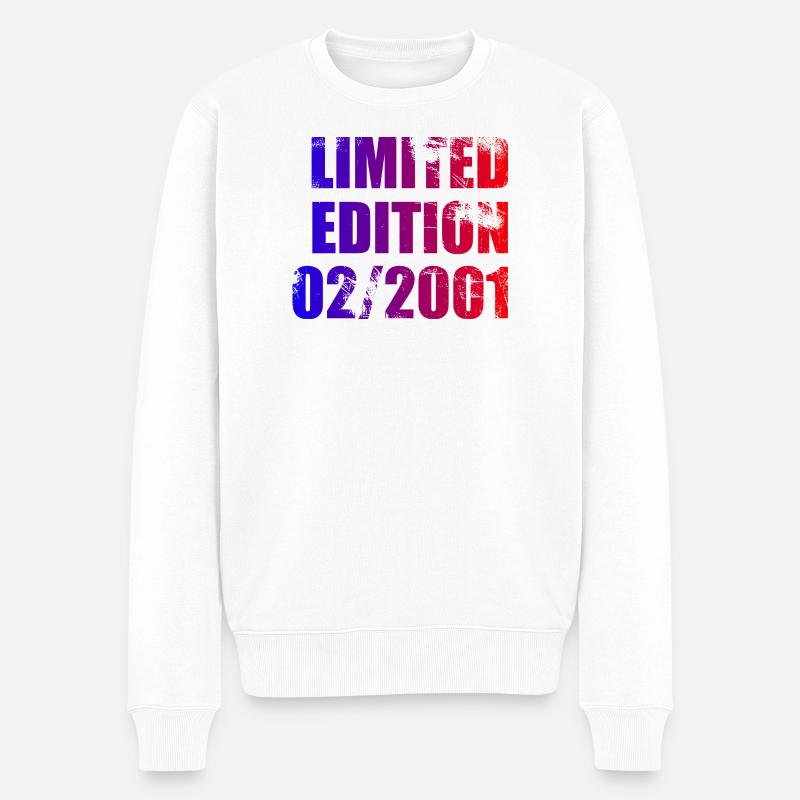 25e anniversaire Édition Limitée 02/2001 - Pull Premium bio Homme - blanc