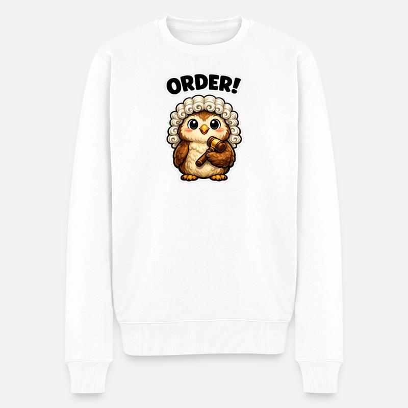 Eulenrichter Orden - Männer Premium Bio Pullover - Weiß