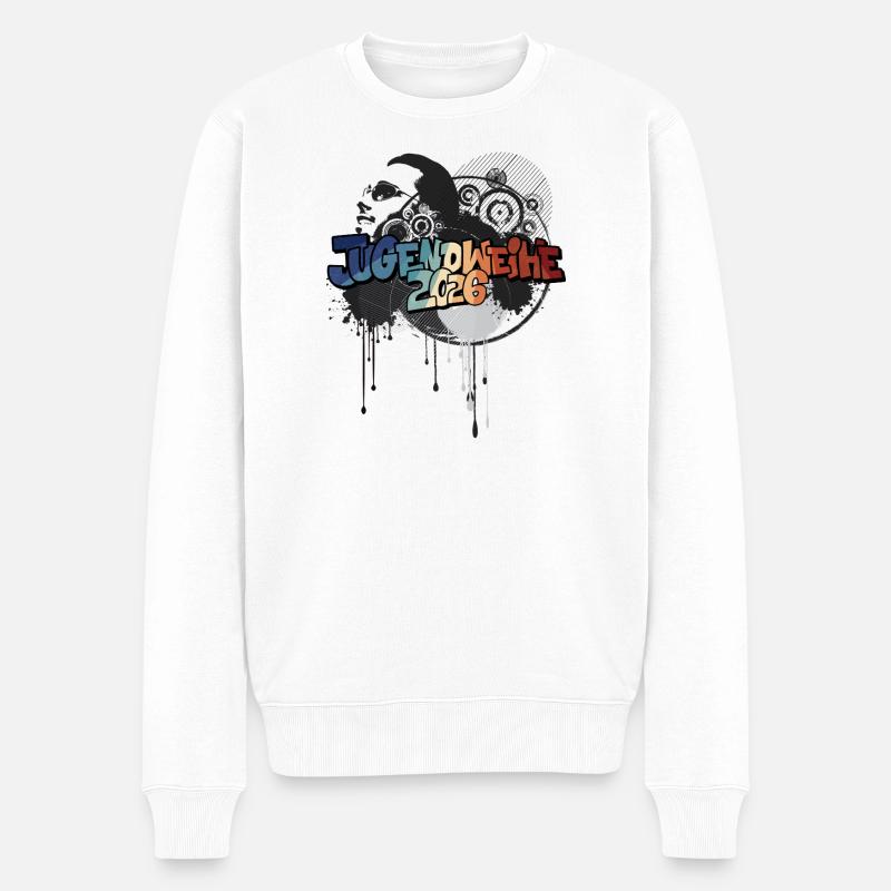 Jugendweihe Graffiti 2026 - Pull Premium bio Homme - blanc