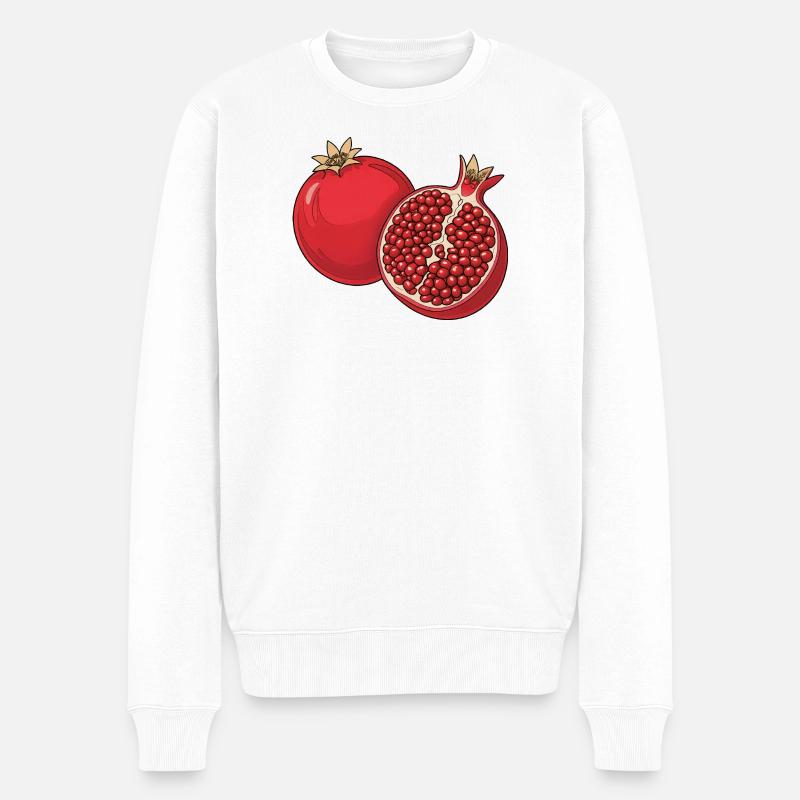 Illustration de grenade - Pull Premium bio Homme - blanc