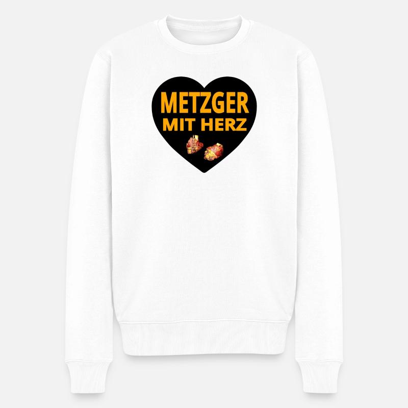 Boucher - Pull Premium bio Homme - blanc