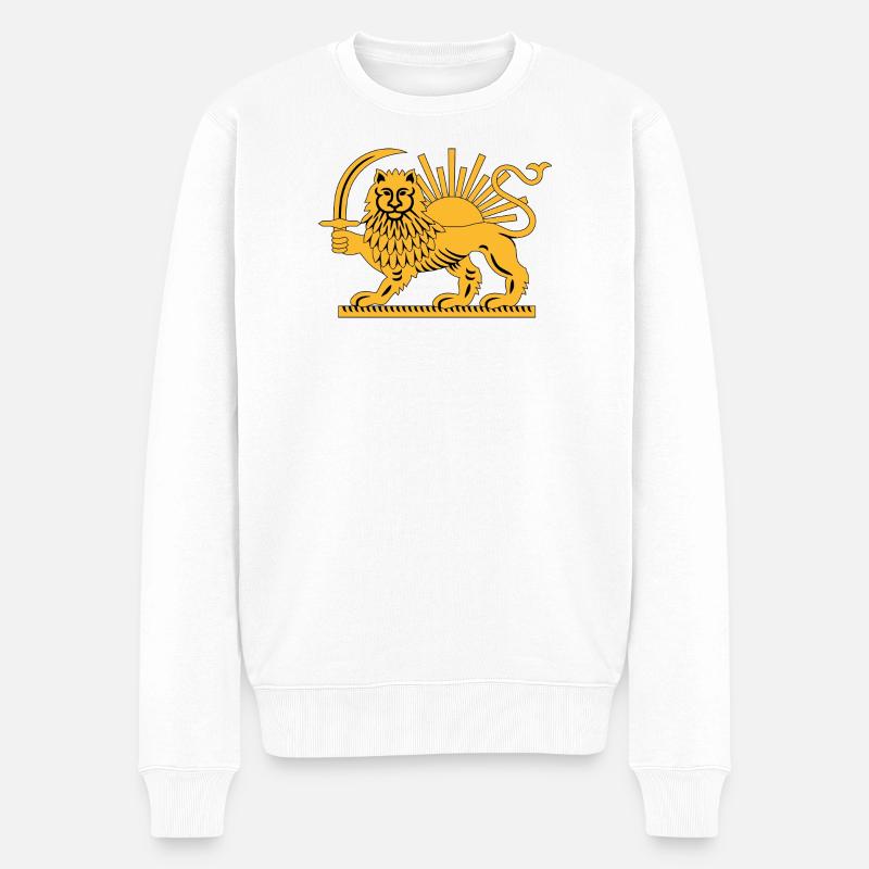 Emblème SolarLion - Pull Premium bio Homme - blanc