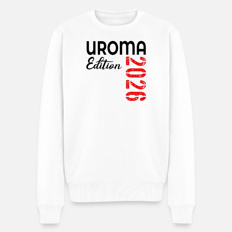 UROMA BABY 2026 - Männer Premium Bio Pullover - Weiß