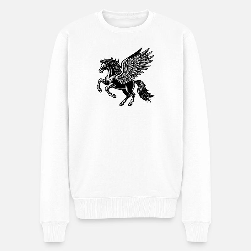 Pégase - Pull Premium bio Homme - blanc