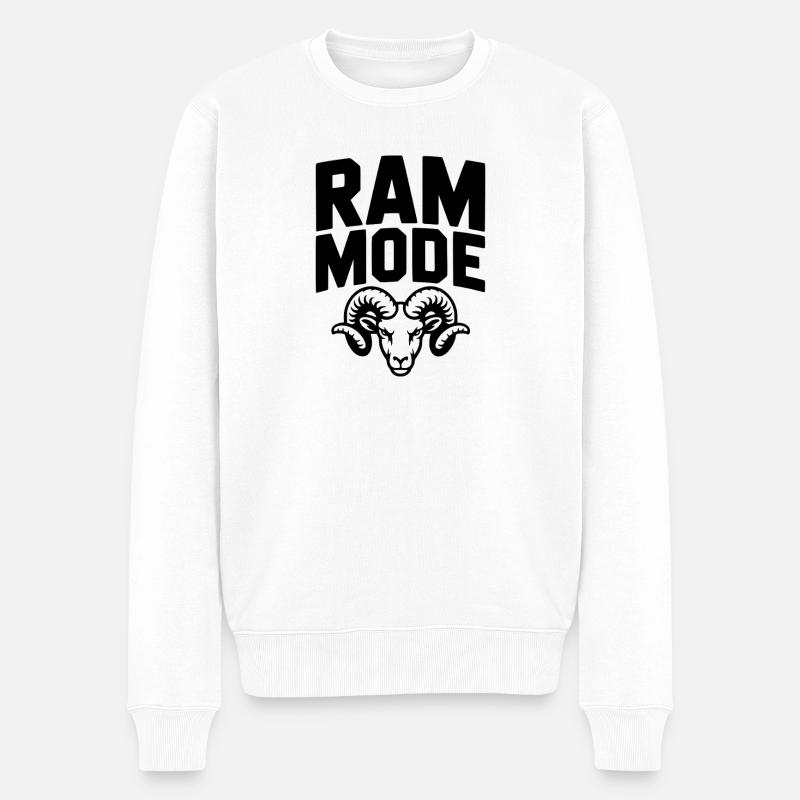 Ram Mode - Pull Premium bio Homme - blanc