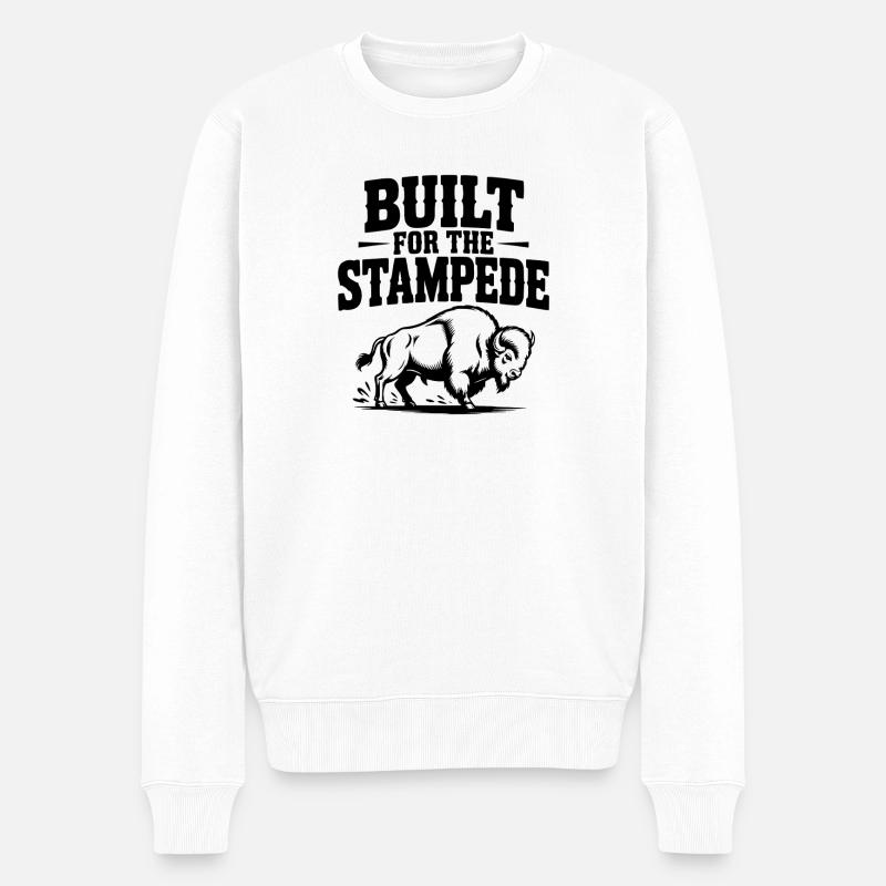 Construit pour le Stampede - Pull Premium bio Homme - blanc