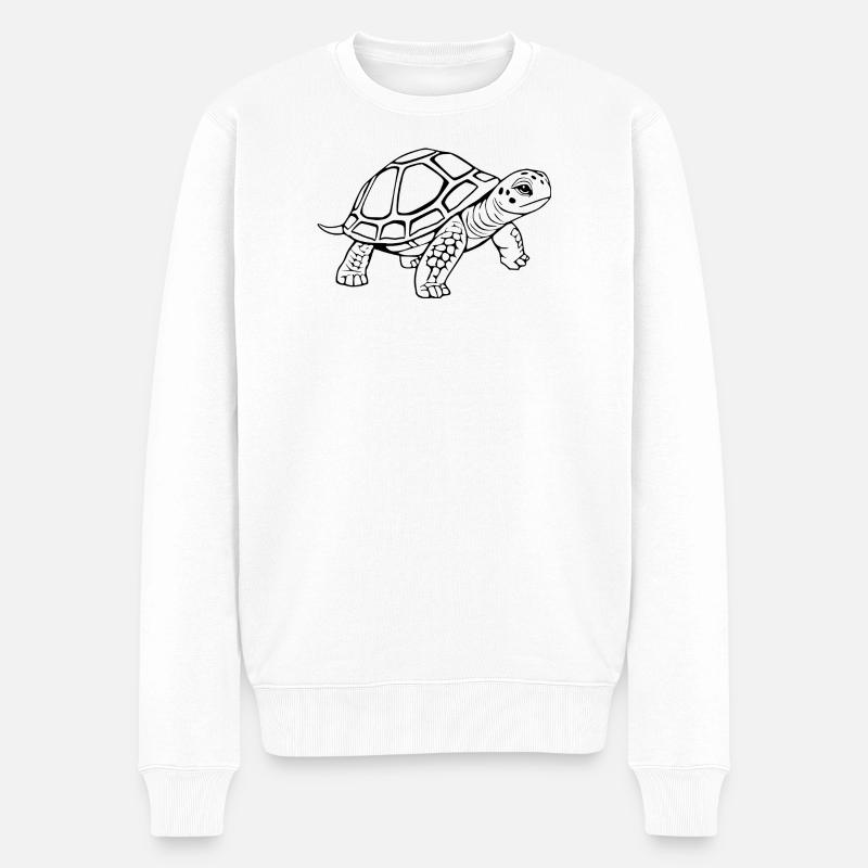 Tortue Tortues - Pull Premium bio Homme - blanc