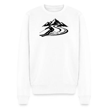 Piste de ski Mountains - Pull Premium bio Homme - blanc - Devant - Thijin (182cm)