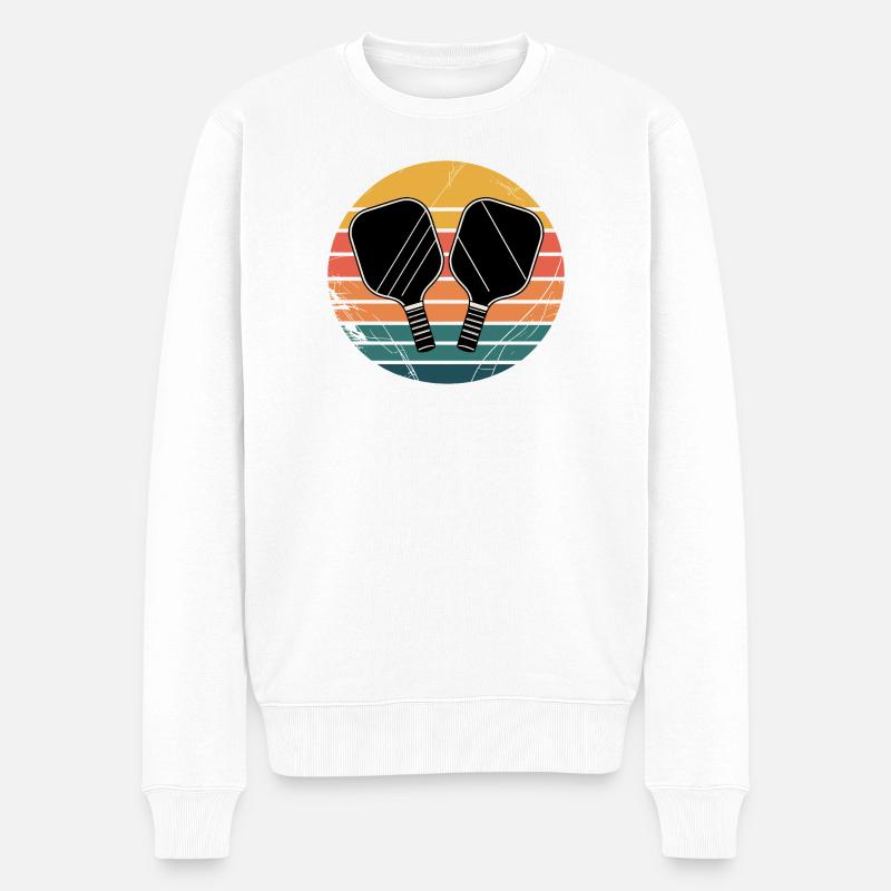 Pickleball - Pull Premium bio Homme - blanc