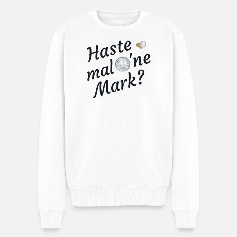 Haste mal eine Mark nostalgia - Pull Premium bio Homme - blanc