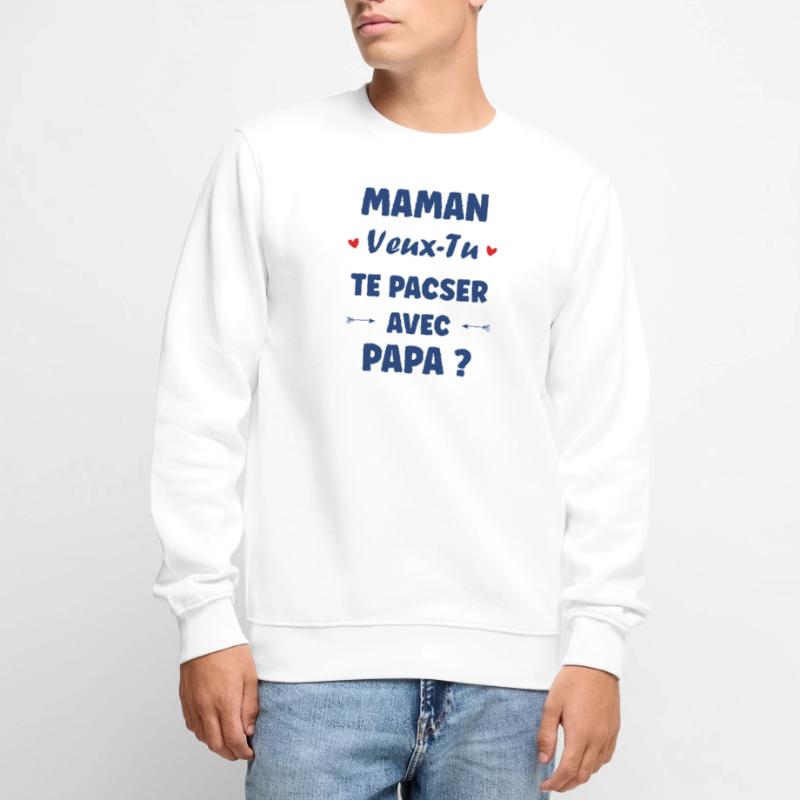 Mama, willst du eine eingetragene Lebenspartnerschaft mit Papa eingehen? Männer Premium Bio Pullover