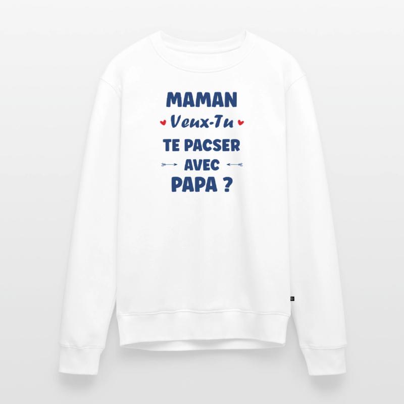 Mama, willst du eine eingetragene Lebenspartnerschaft mit Papa eingehen? Männer Premium Bio Pullover