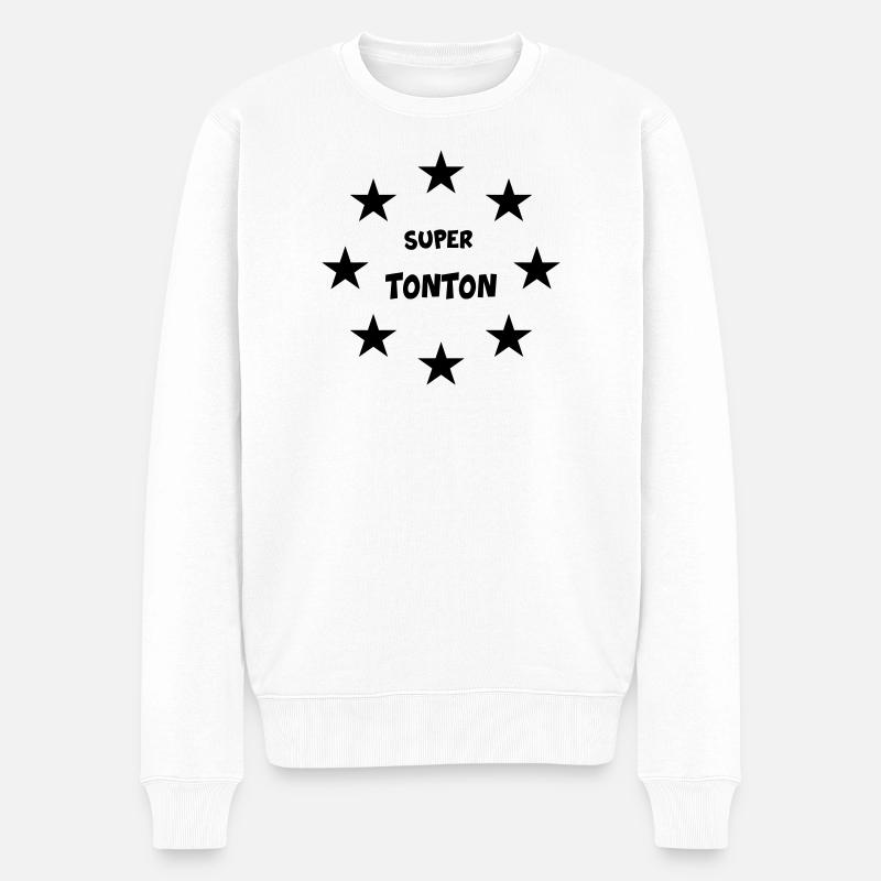 SUPER TONTON - Pull Premium bio Homme - blanc