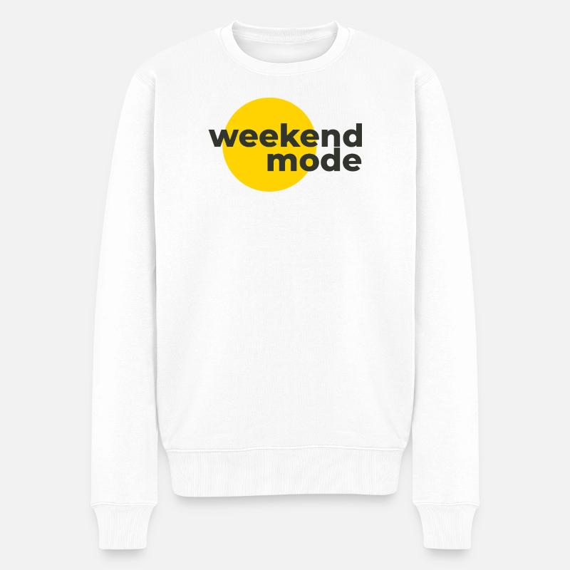 Mode week-end - Pull Premium bio Homme - blanc