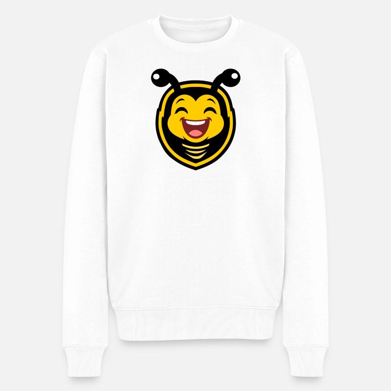 Biene Imkerin Imkerei - Männer Premium Bio Pullover - Weiß