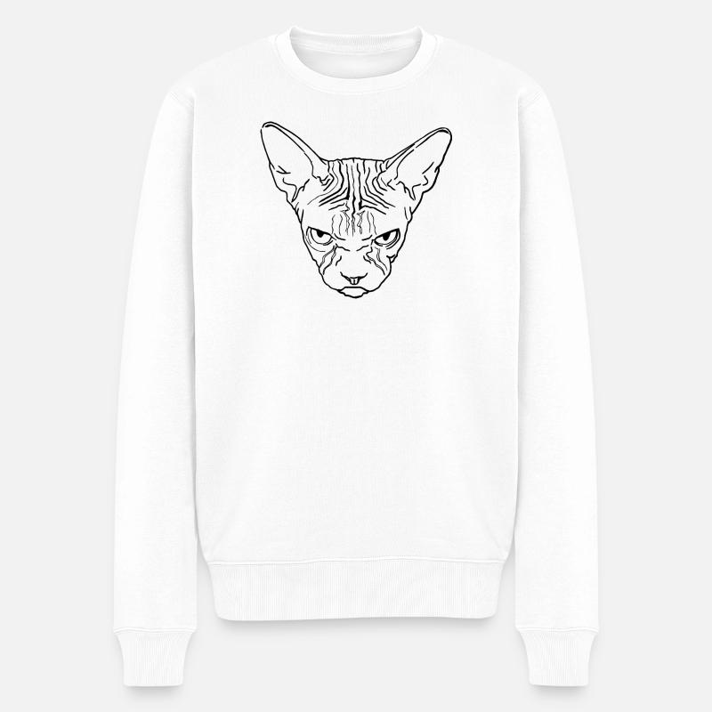 Tête de sphinx - Pull Premium bio Homme - blanc