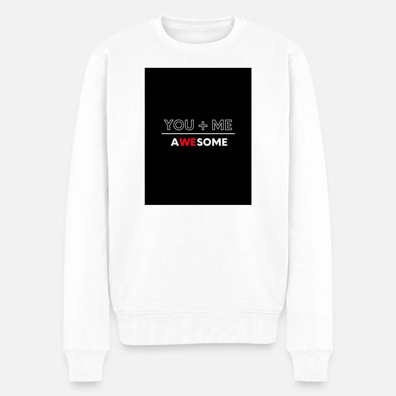 Toi Plus Moi Génial - Pull Premium bio Homme - blanc