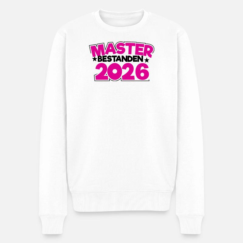 Master 2026 Diplôme - Pull Premium bio Homme - blanc