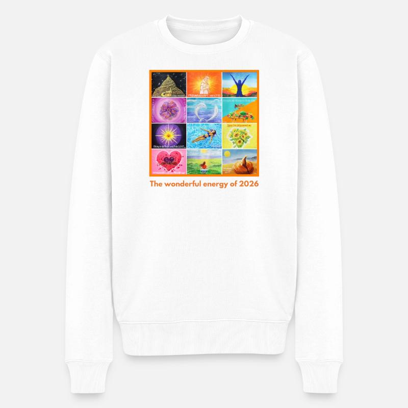 JahresEnergie-Bild 2025 - Sonja von Staden - Männer Premium Bio Pullover - Weiß