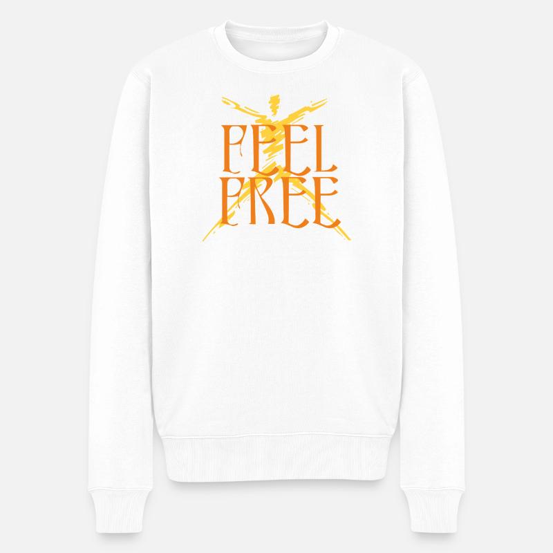 feel_free - Pull Premium bio Homme - blanc