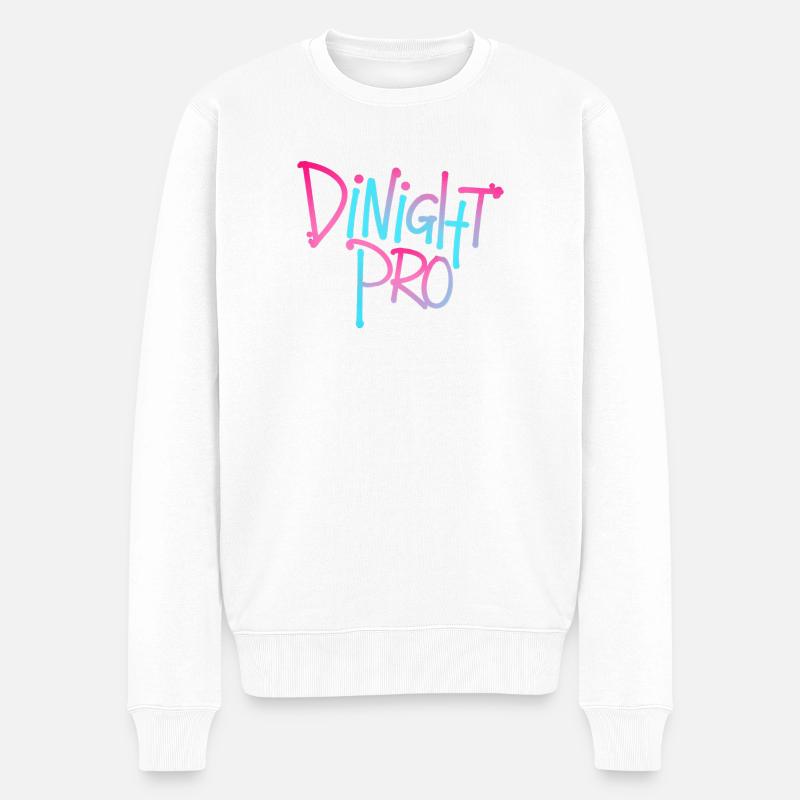 Dinight Pro Néon Dégradé - Pull Premium bio Homme - blanc