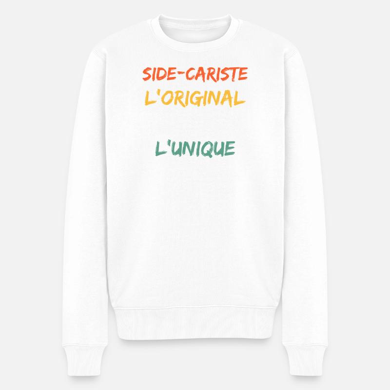 Side-Cariste L'Original Le Vrai L'Unique - Pull Premium bio Homme - blanc