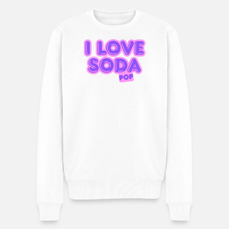 J'adore les sodas - Pull Premium bio Homme - blanc