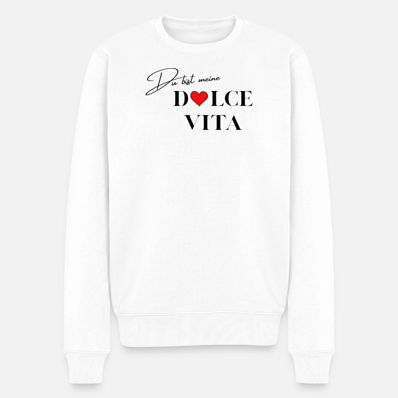 Dire l’amour - Pull Premium bio Homme - blanc