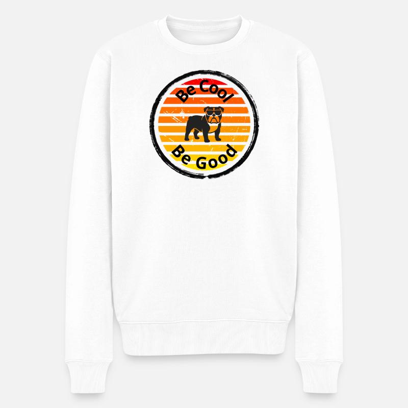 Be_cool - Männer Premium Bio Pullover - Weiß